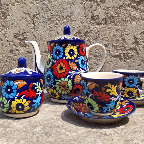 Colourful Flower Tea Set - Image 2