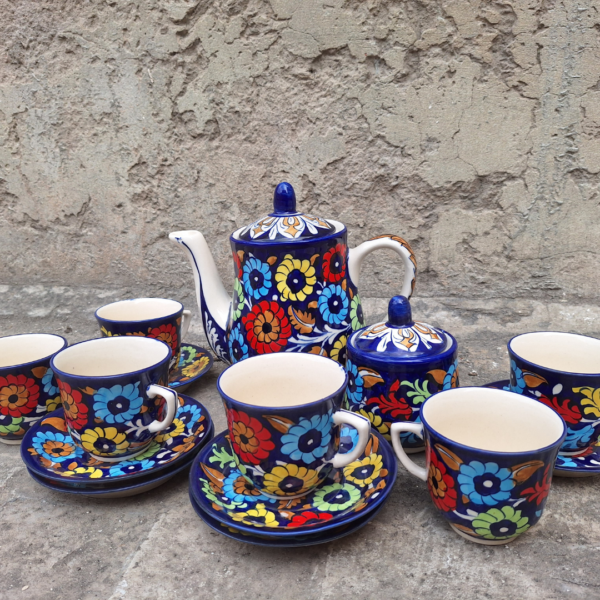 Colourful Flower Tea Set