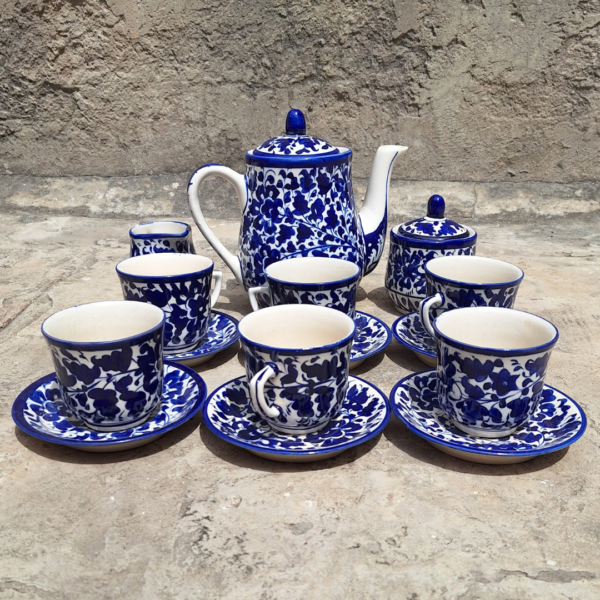 Blue Flower Tea Set