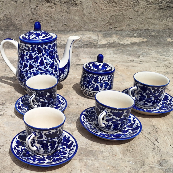 Blue Flower Tea Set - Image 2