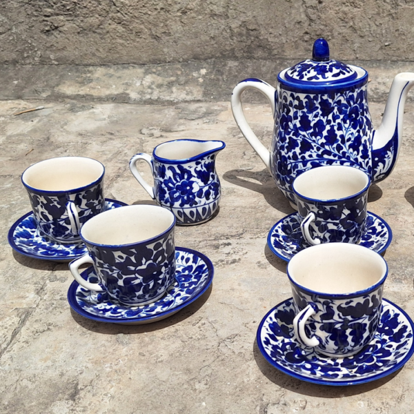 Blue Flower Tea Set - Image 3