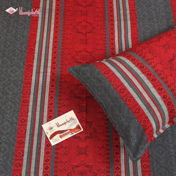 King Size Cotton Khaddar Bedsheet - Image 2