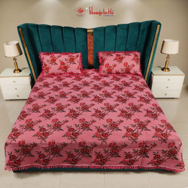 Beautiful Flower Design King Bedsheet Perfect for every home!