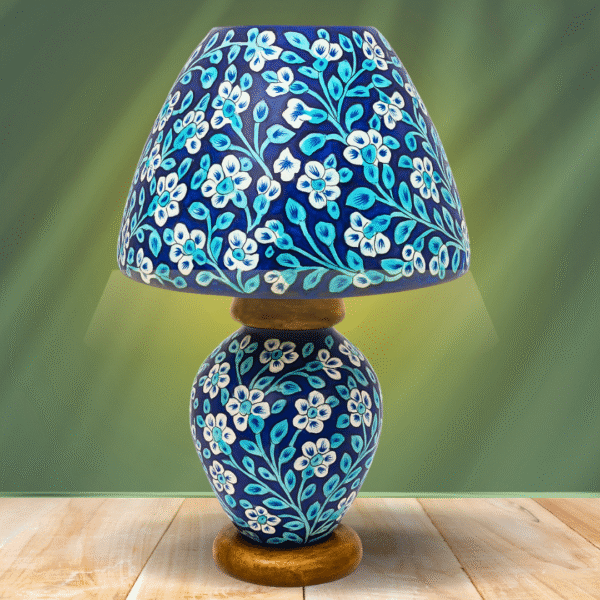 Traditional Blue Camel Skin Lamp